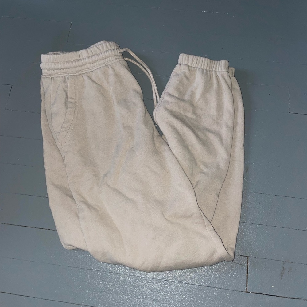 Cream Sweatpants
